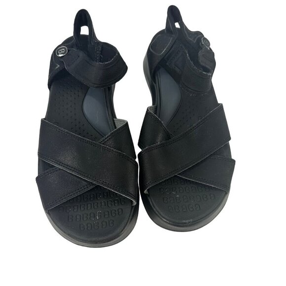 B Zees Poppy Sandals Black Comfort Size 7M - Picture 1 of 9